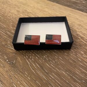 American Flag Cuff Links